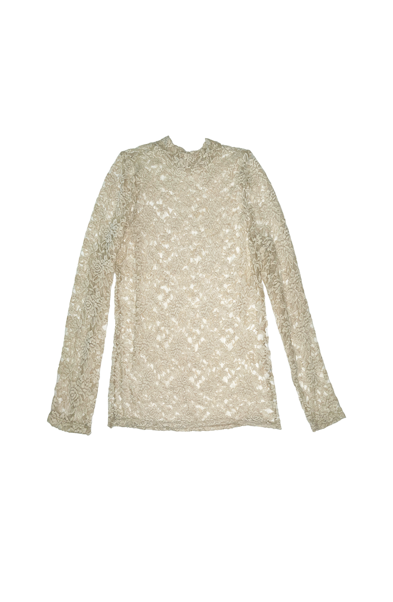 BAACAL Nova Stretch Lace Mock Turtleneck, Main, color, 