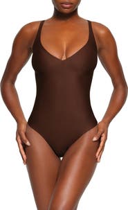 SKIMS Unlined Plunge Thong Bodysuit