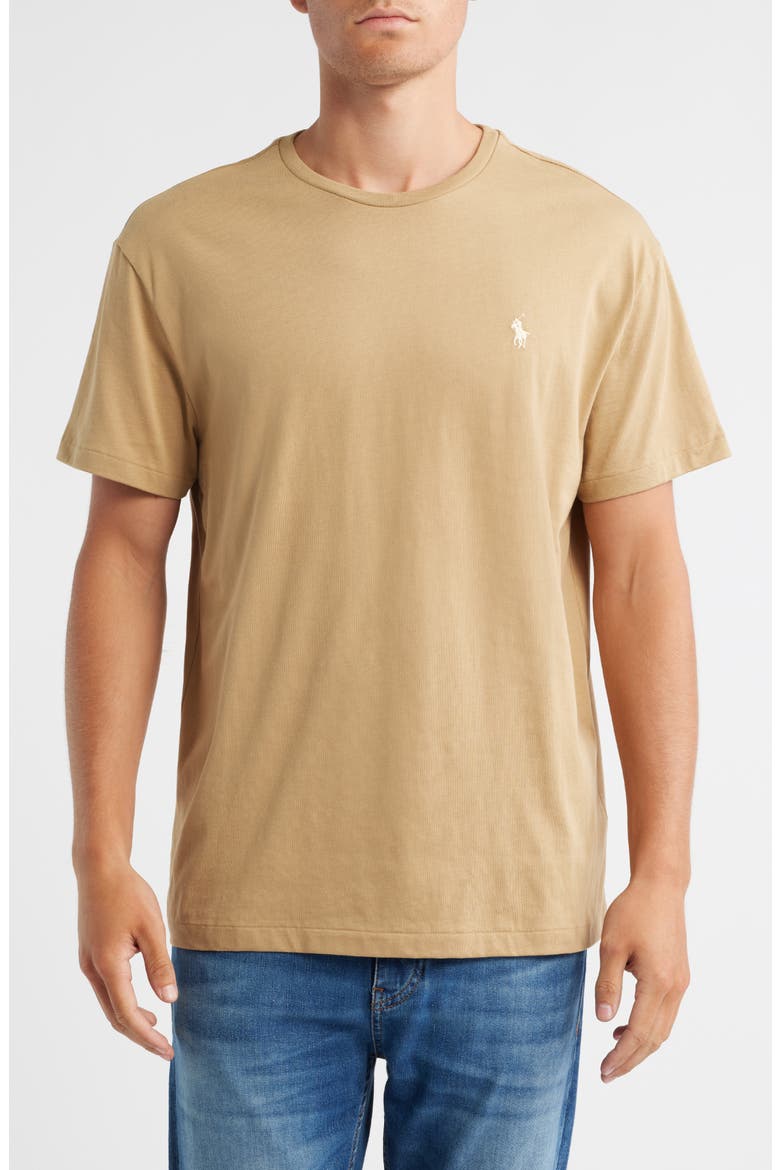 Cotton Jersey T-Shirt, Main, color, CAFE TAN