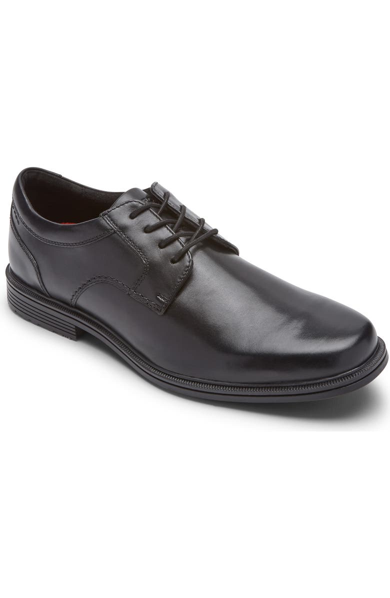 Rockport Taylor Waterproof Plain Toe Derby, Main, color, Black