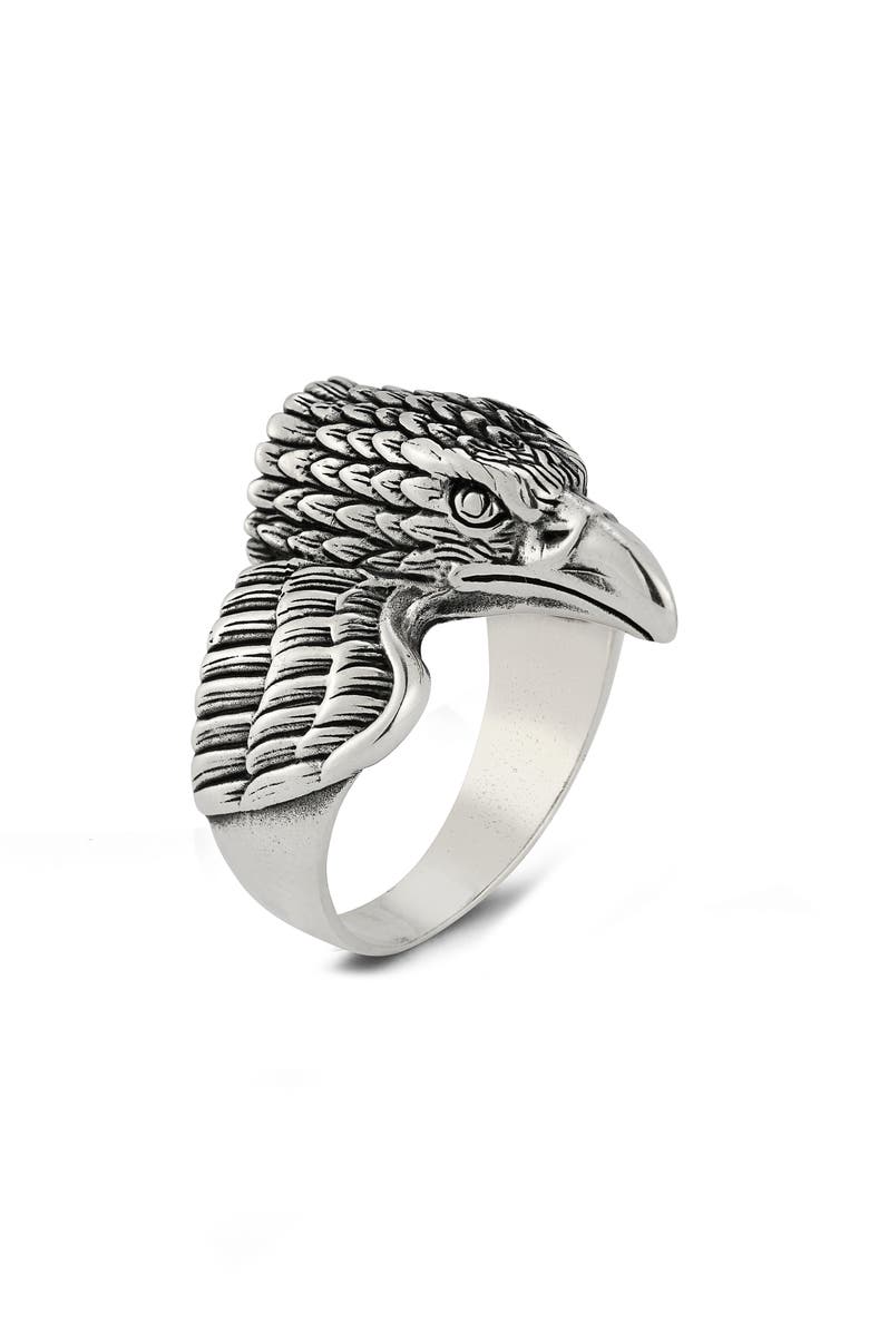 Yield of Men Men's Eagle Ring, Main, color, Silver