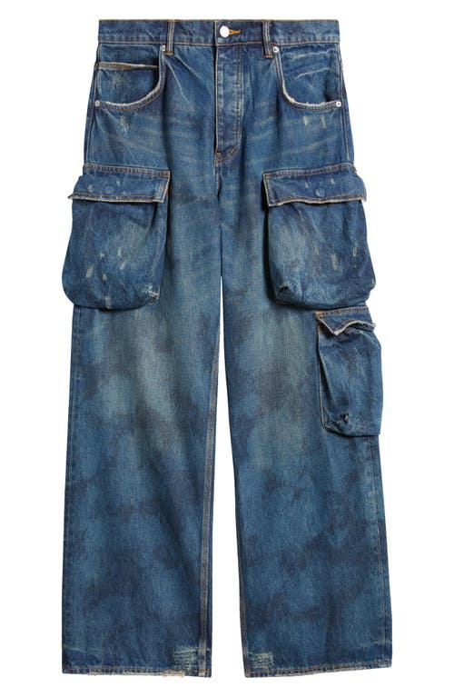 Purple Brand Cargo Jeans In Purple
