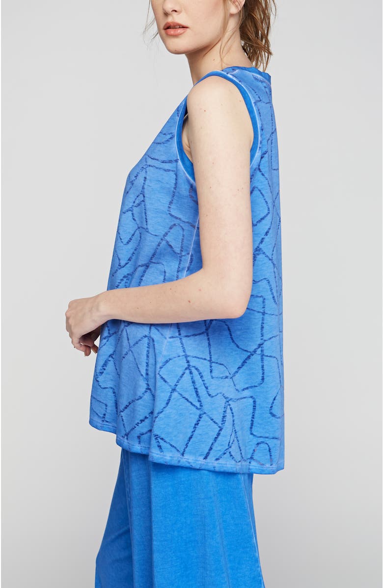 LUUKAA Ryder Devore Cotton Jersey Top, Alternate, color, Blue