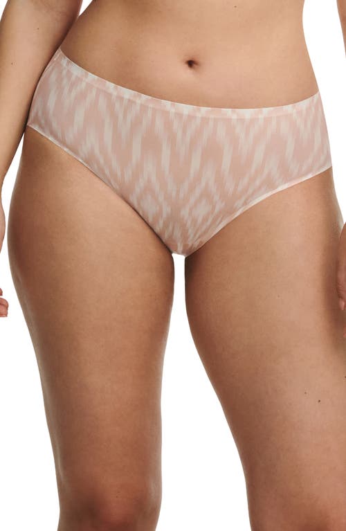 Shop Chantelle Lingerie Soft Stretch Seamless Hipster Panties In Norah Beige Print