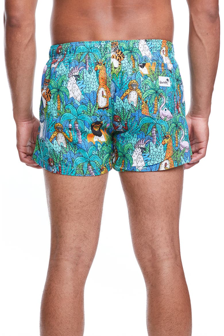Mulga Jungle Swim Shorts, Alternate, color, TEAL