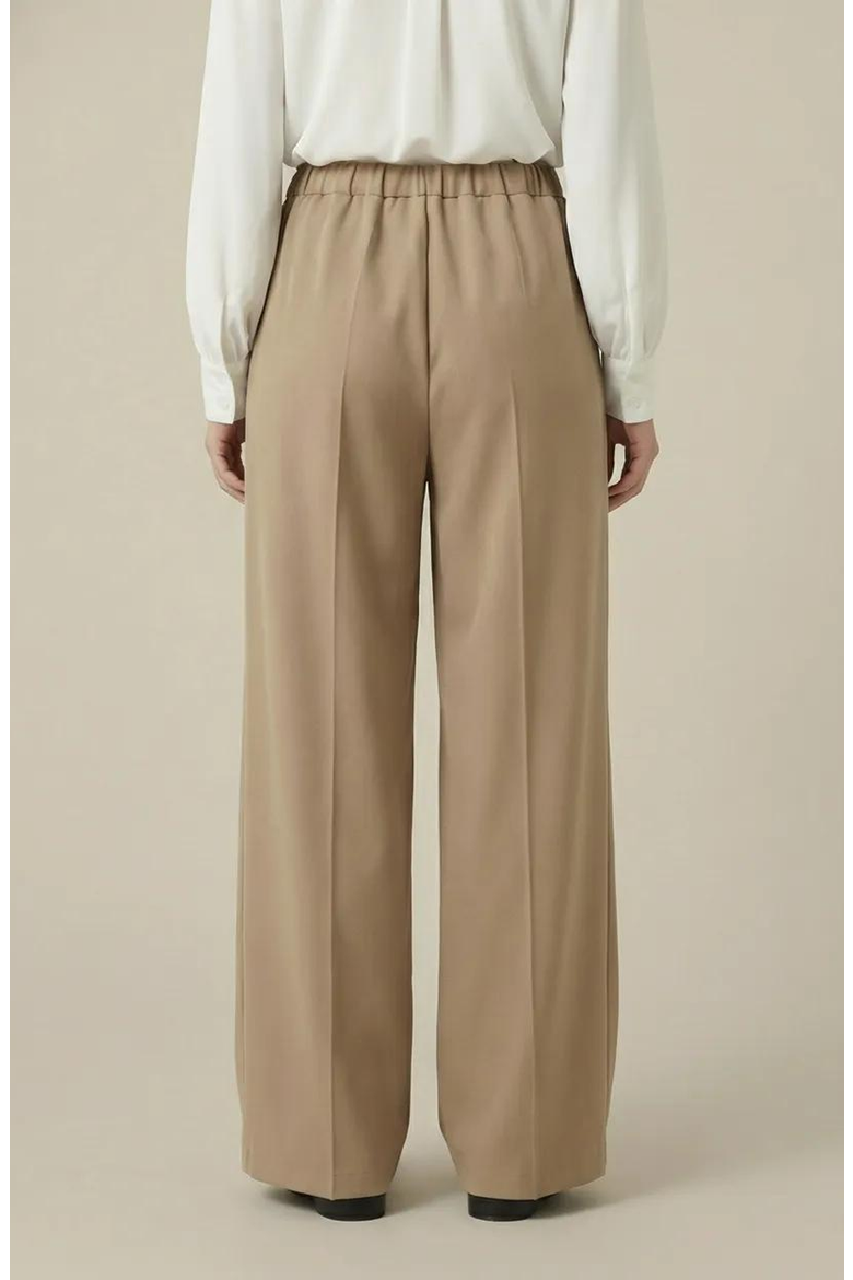 Wide Leg Drawstring Trousers, Alternate, color, Khaki