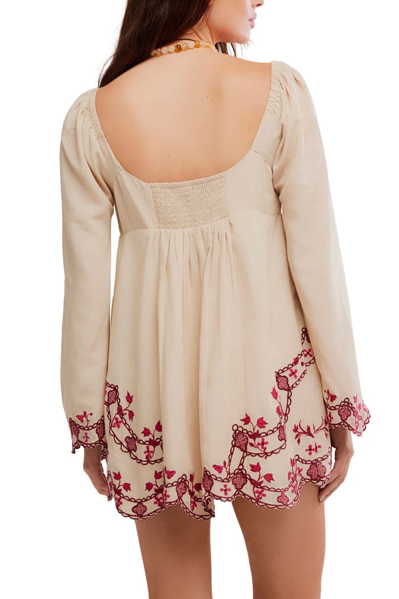 Bali Marlene Floral Embroidered Minidress, Alternate, color, VINTAGE COMBO