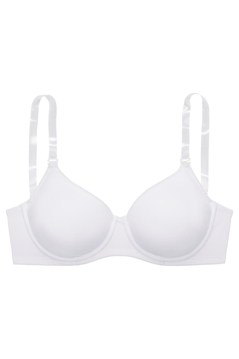 Multi Strap T-Shirt Bra, Alternate, color, White