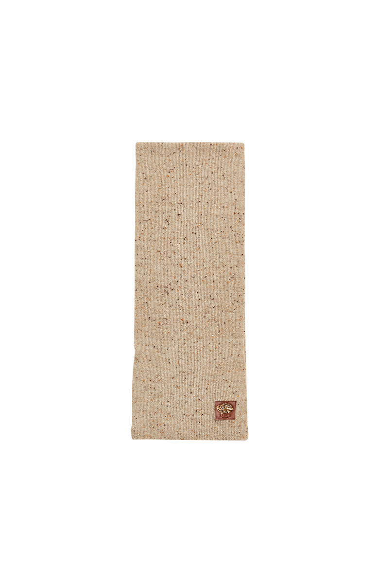 Taupe Knitted Scarf, Alternate, color, Taupe