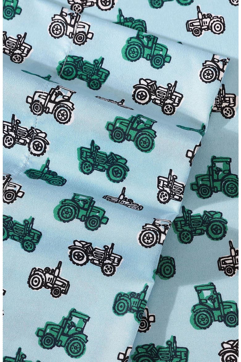 Little Rider Cotton Sheet Set, Alternate, color, BLUE/ GREEN