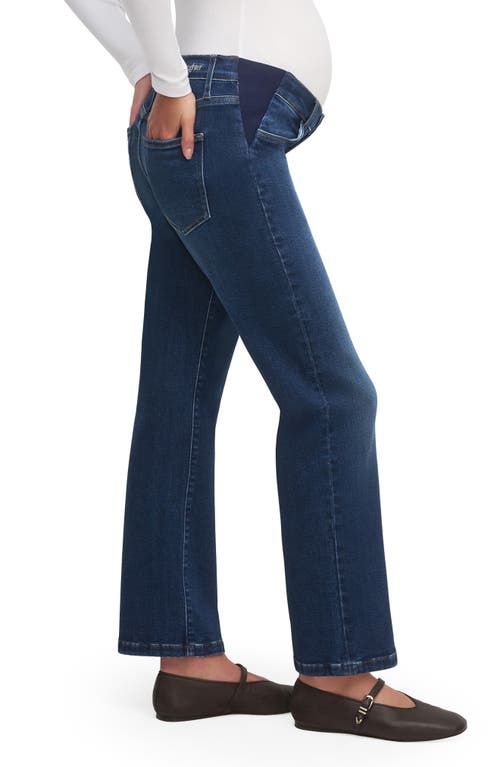 Favorite Daughter The Otto Mama Relaxed Straight Leg Maternity Jeans In Blue