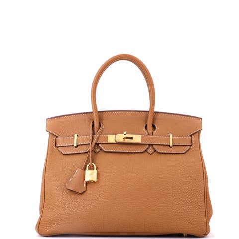 Birkin Handbag Brown Togo with Gold Hardware 30