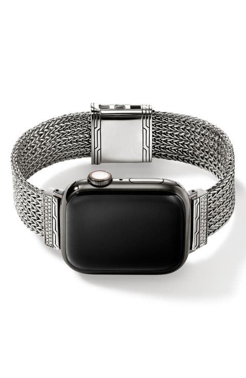 Smart Watch Strap Diamond Pavé, 18mm