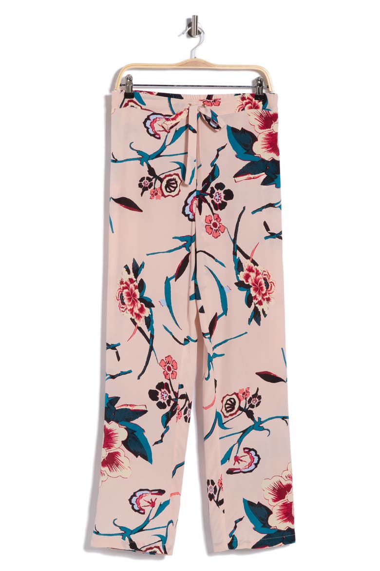 Diane Wide Leg Silk Pants, Alternate, color, DANCING ROSE BARE
