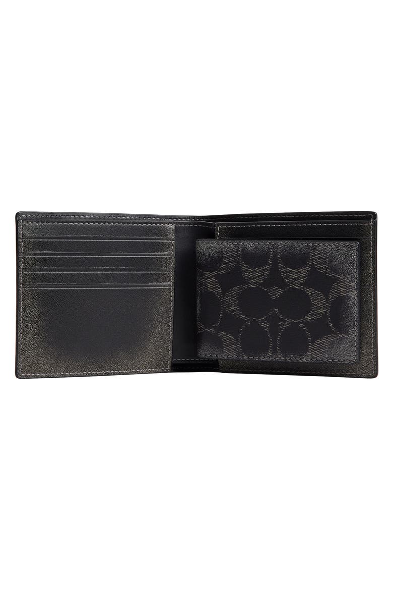 3-in-1 Bifold Wallet, Alternate, color, BLACK SIGNATURE