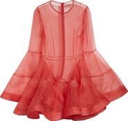Zimmermann Rebellion Lantern Silk Organza Minidress
