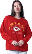 G-III 4HER BY CARL BANKS Women's G-III 4Her by Carl Banks Red Kansas City Chiefs Oversized Feud Sweatshirt