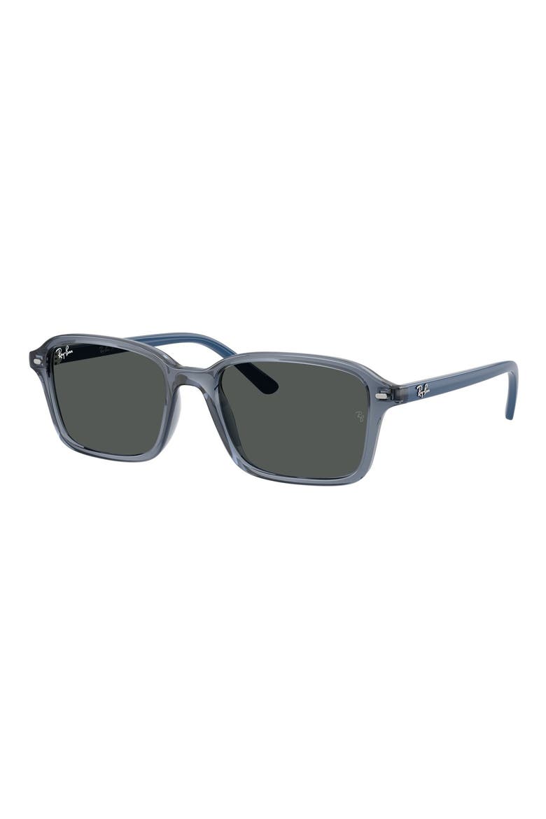 Kids' 50mm Square Sunglasses, Alternate, color, TRANSPARENT BLUE / DARK GREY