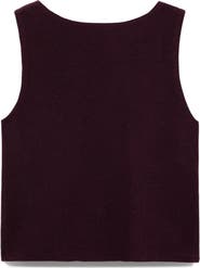 MANGO Fine Rib Sweater Tank