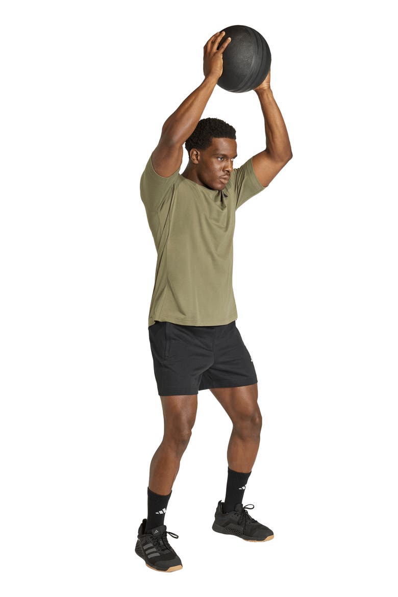 Performance Crewneck T-Shirt, Alternate, color, OLIVE STRATA