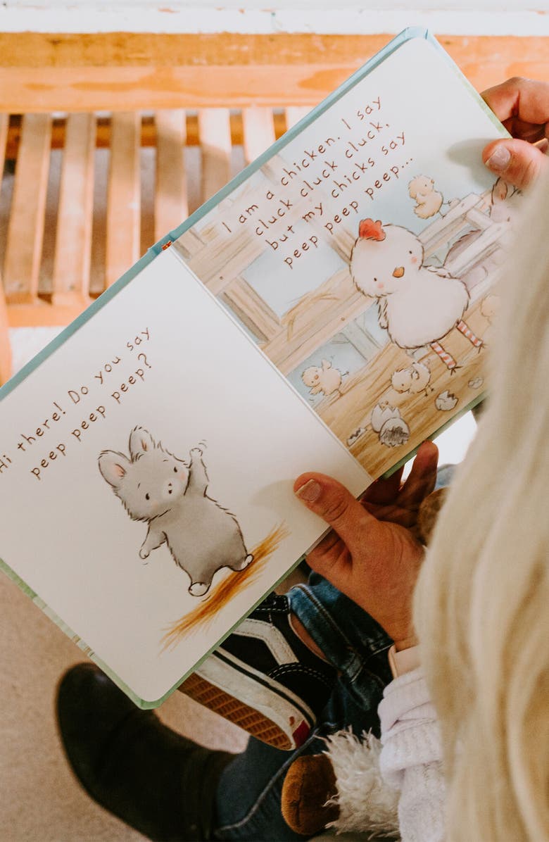 Bunnies by the Bay Moo Moo Cow's Board Book & Plush Cow Gift Set, Alternate, color, Brown