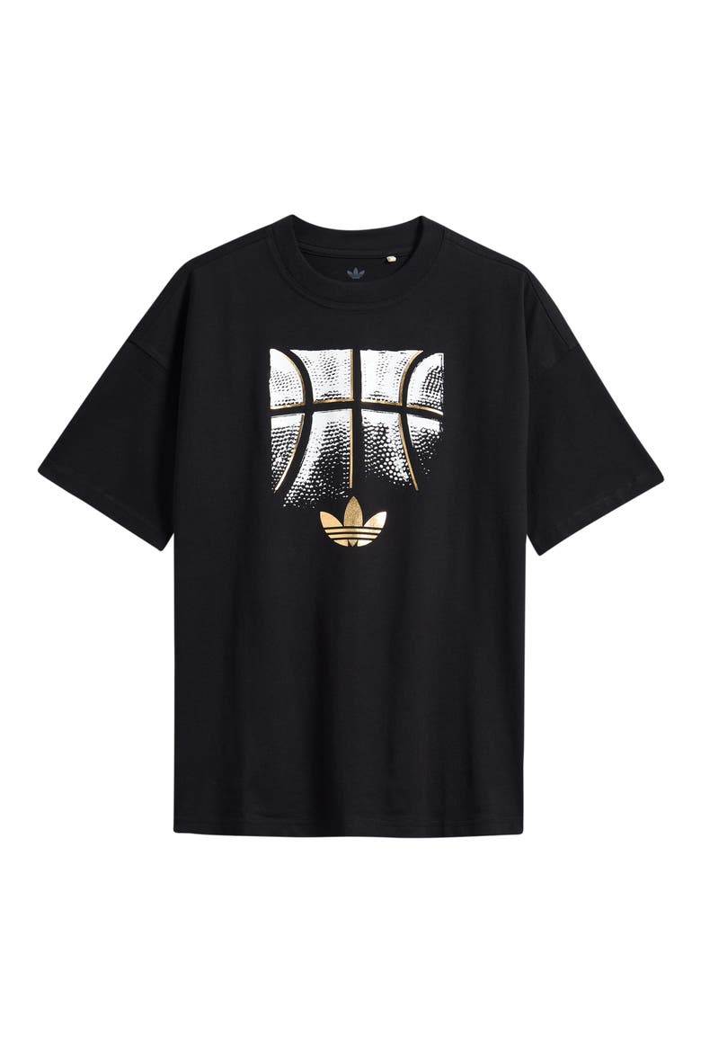 Kids' Layup Cotton Graphic T-Shirt, Main, color, BLACK