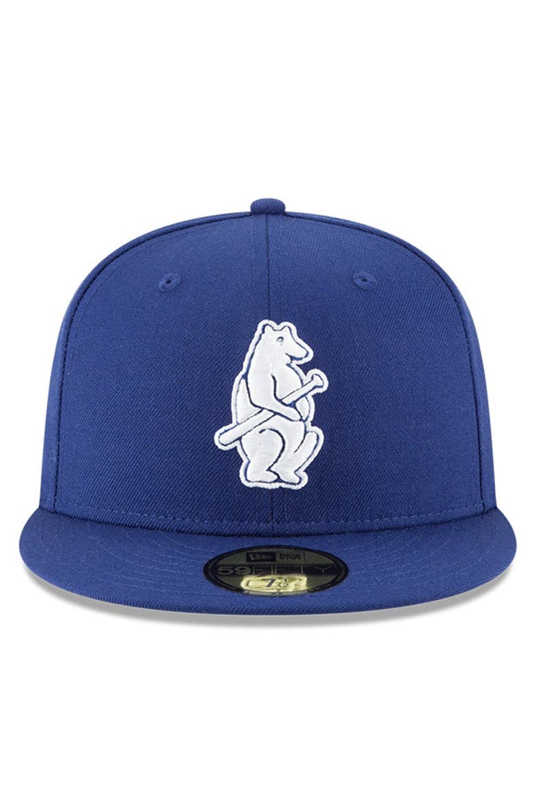 Men's New Era Royal Chicago Cubs Cooperstown Collection Wool 59FIFTY Fitted Hat, Alternate, color, Royal