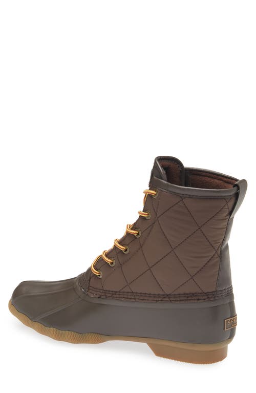 Sperry Saltwater Duck Toe Boot In Brown