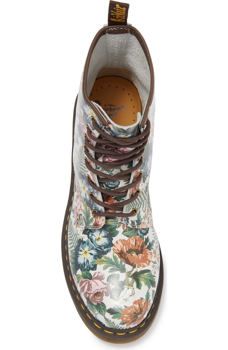 Dr. Martens 1460 Floral Combat Boot, Alternate, color, English Garden Backhand