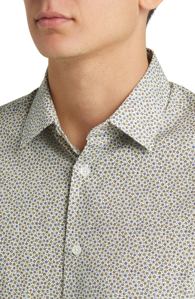 Paul Smith Tailored Fit Floral Cotton Dress Shirt, Alternate, color, 