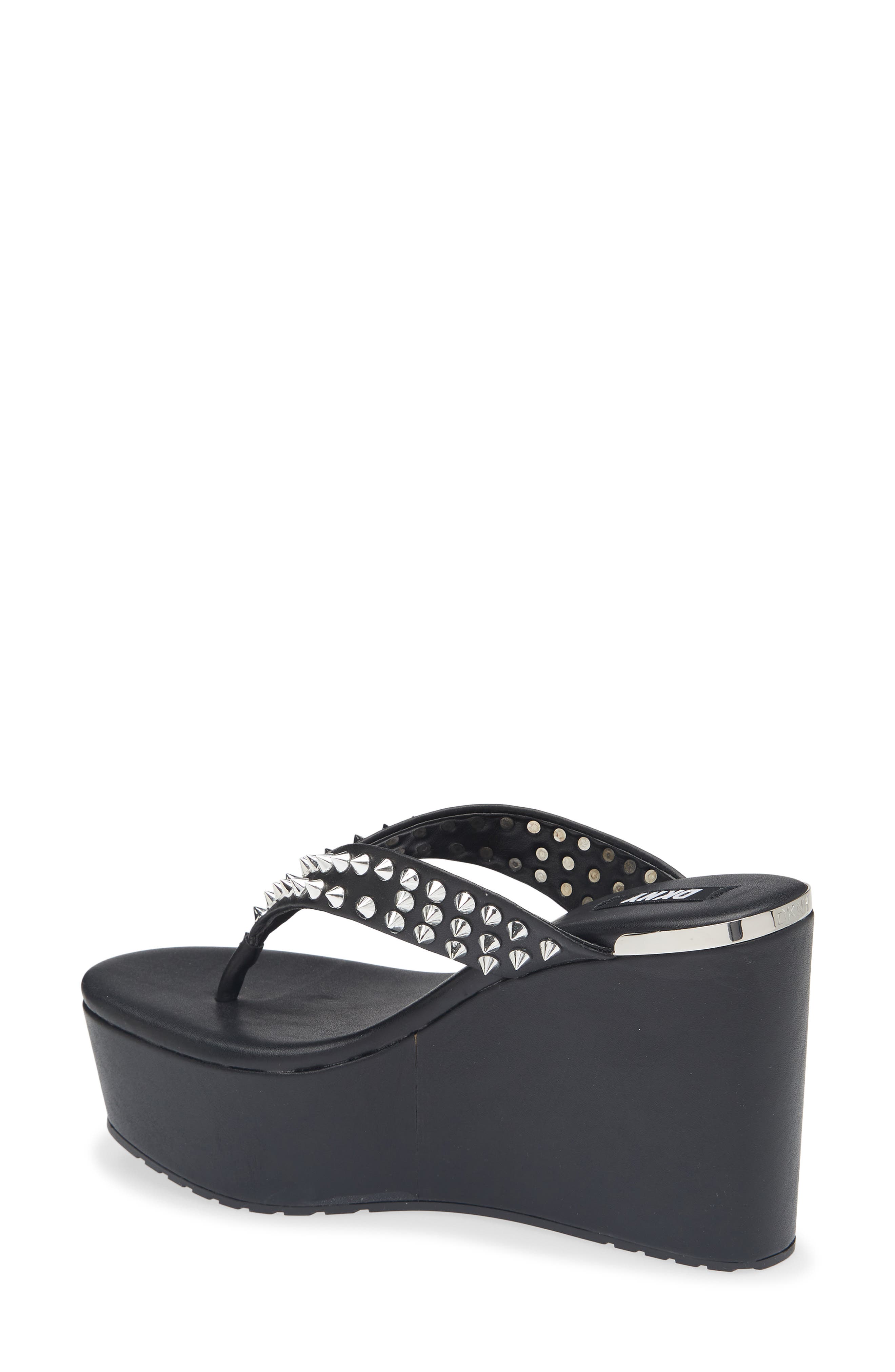 Tina Studded Platform Flip Flop, Alternate, color, BLACK