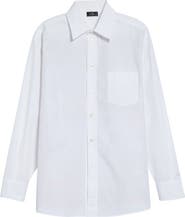 Etro Print Back Relaxed Fit Cotton Button-Up Shirt