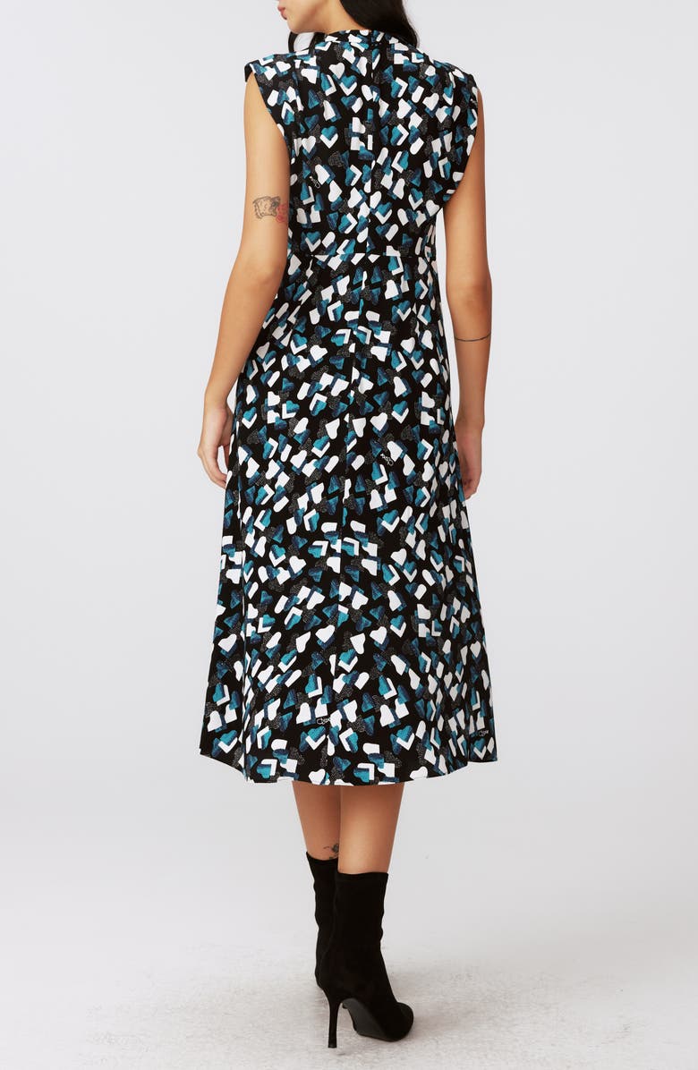 Diane von Furstenberg Livia Piano Print Midi Dress, Alternate, color, 