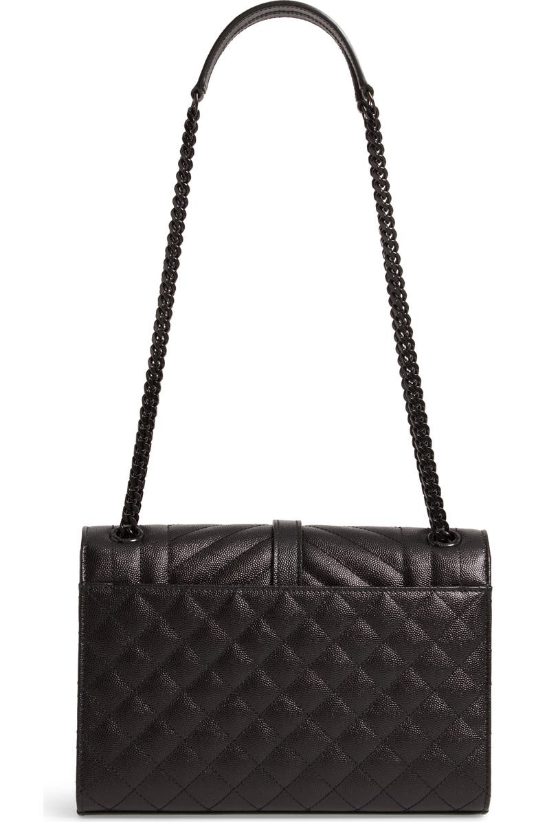Saint Laurent Medium Monogram Quilted Leather Shoulder Bag, Alternate, color,