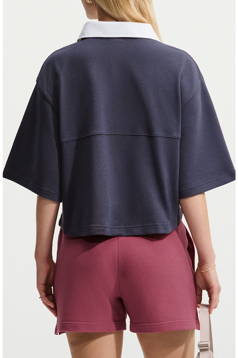 Sportswear Cropped Polo, Alternate, color, GRIDIRON/ WHITE