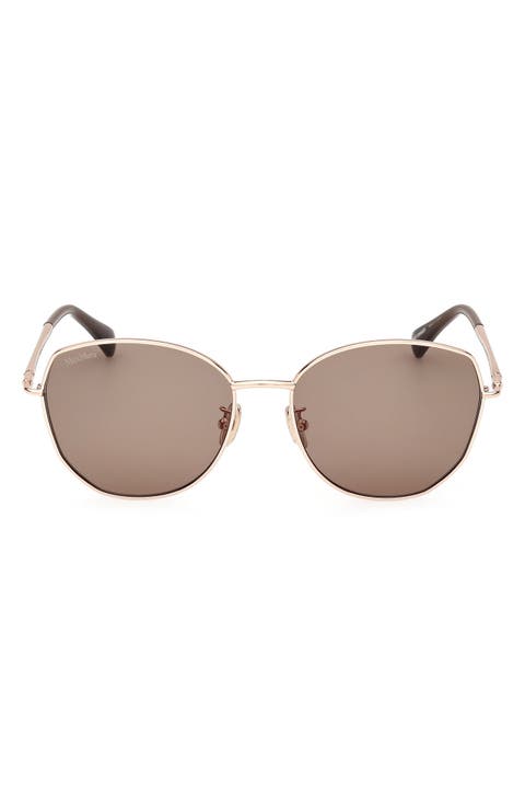 58mm Round Sunglasses