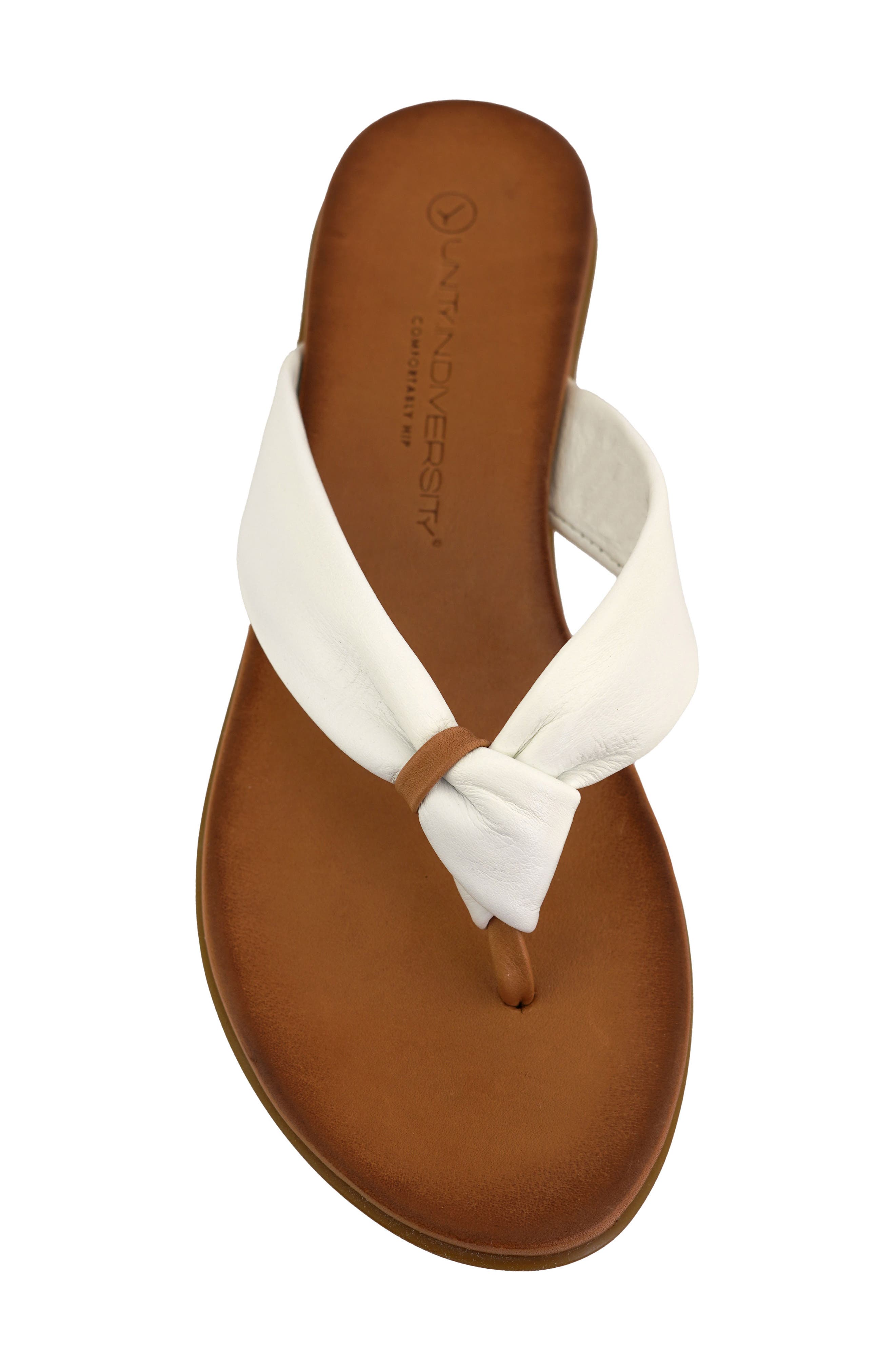 Kira Flip Flop, Alternate, color, WHITE COGNAC