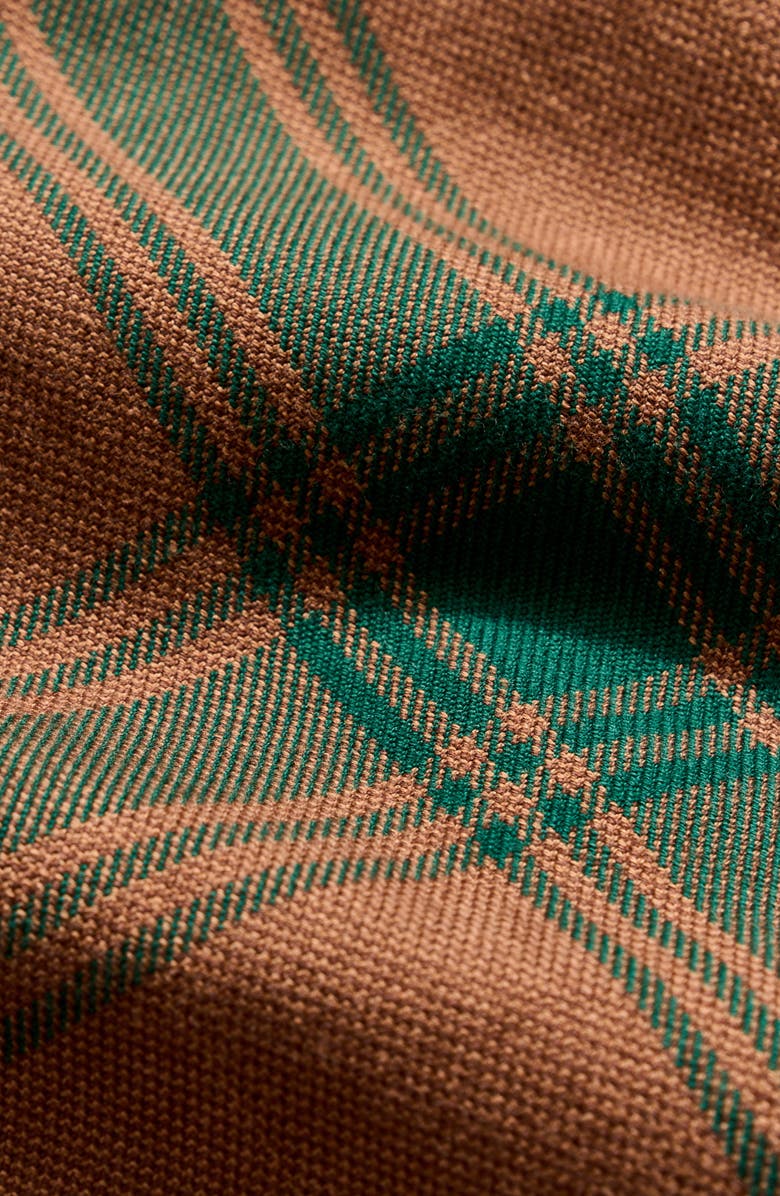 Billy Reid Large Scale Plaid Flannel Button-Up Western Shirt, Alternate, color, Billys Brown/Dark Forest