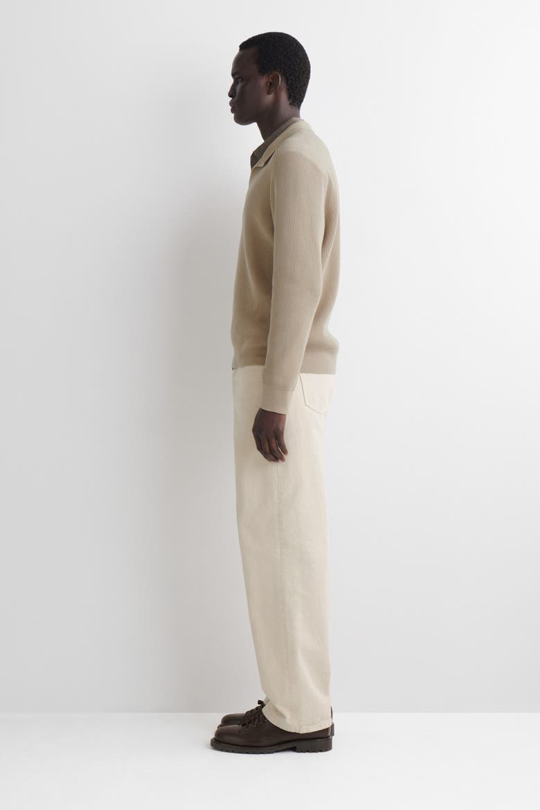 Cotton Polo Jumper, Alternate, color, BEIGE