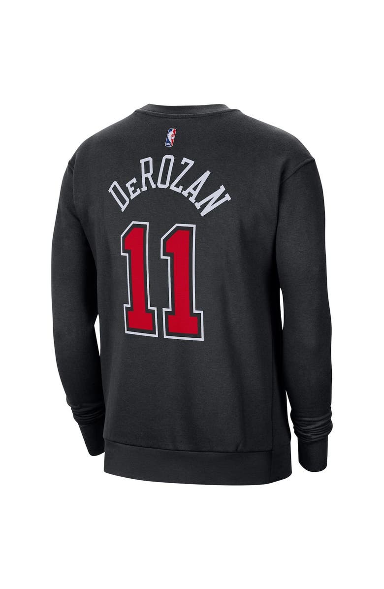 Jordan Brand Men's Jordan Brand DeMar DeRozan Black Chicago Bulls Statement Name & Number Pullover Sweatshirt, Alternate, color, 