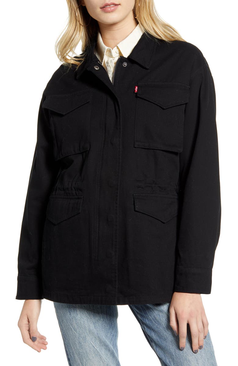 Levi's<sup>®</sup> Cotton Oversize Military Jacket, Alternate, color, 