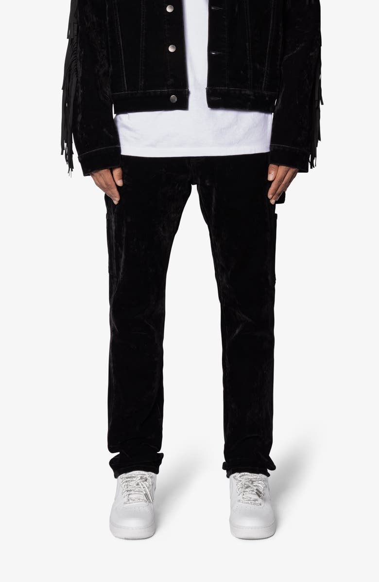 mnml D700 Flocked Railroad Straight Leg Jeans, Main, color, 