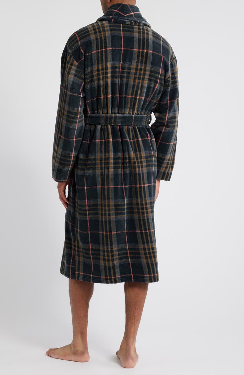 Majestic International Nor'easter Plaid Fleece Robe, Alternate, color,