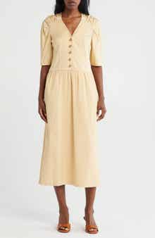 Rebecca Taylor Short Sleeve Maxi Dress