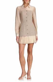 Twofer Long Sleeve Minidress