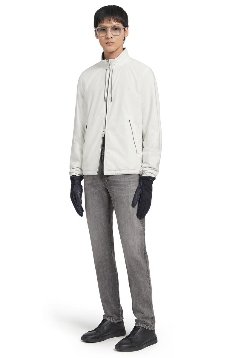 ZEGNA Zephyr Reversible Blouson Jacket, Alternate, color, White