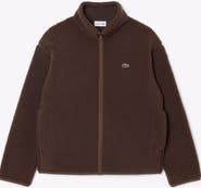 Lacoste High Neck High Pile Fleece Jacket