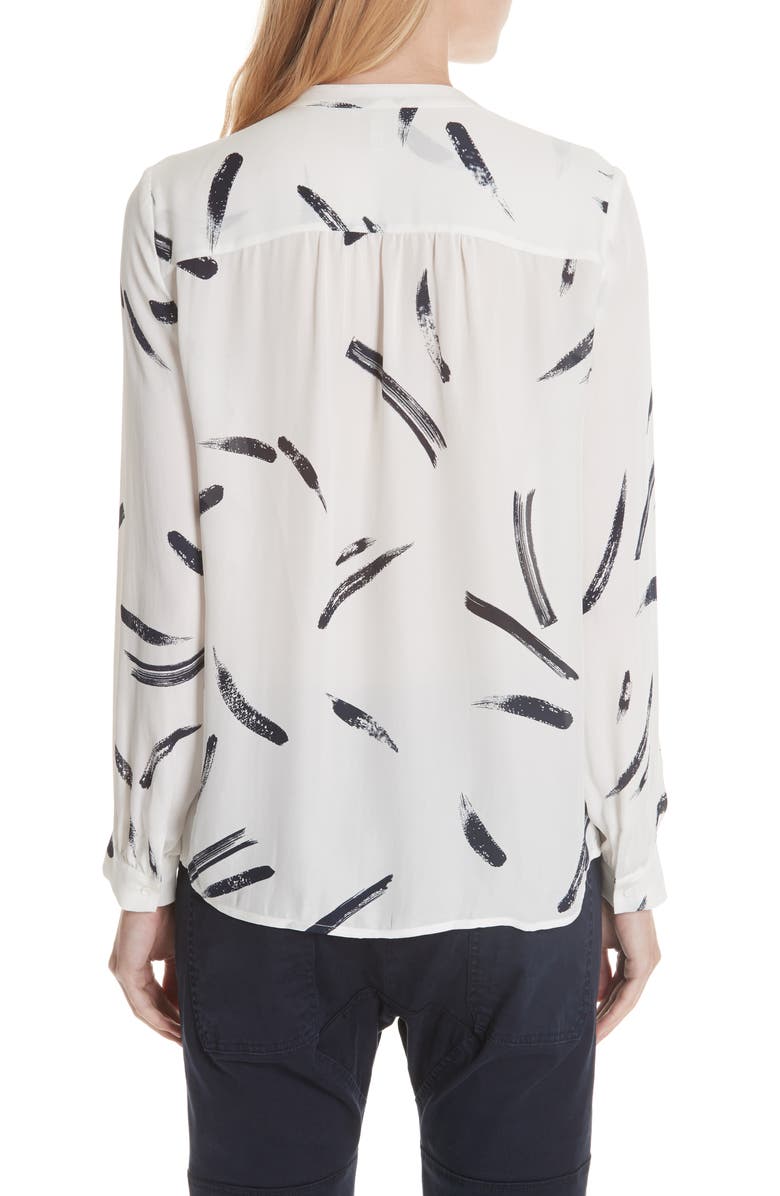 Joie Mintee Print Silk Blouse, Alternate, color, 