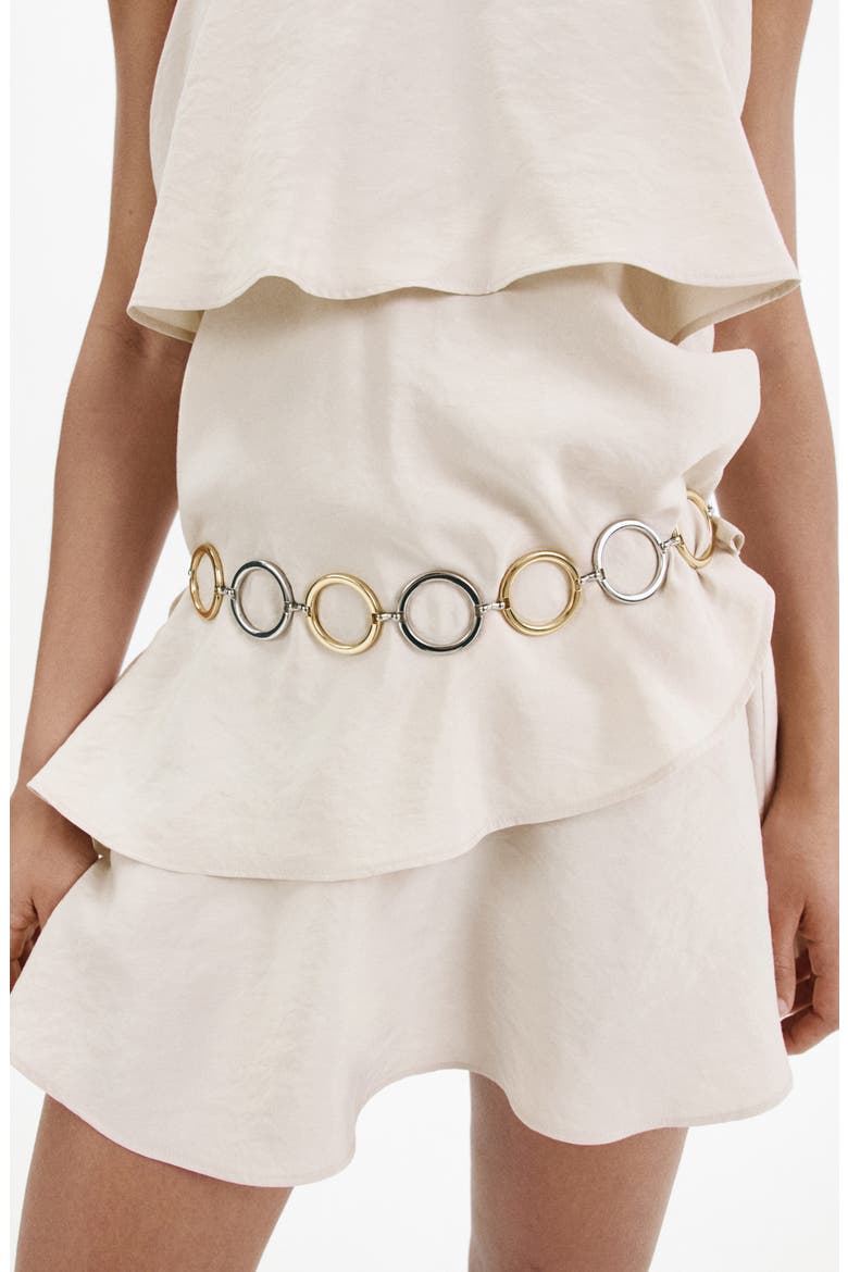 Ruffled Modal Blend Dress, Alternate, color, ECRU