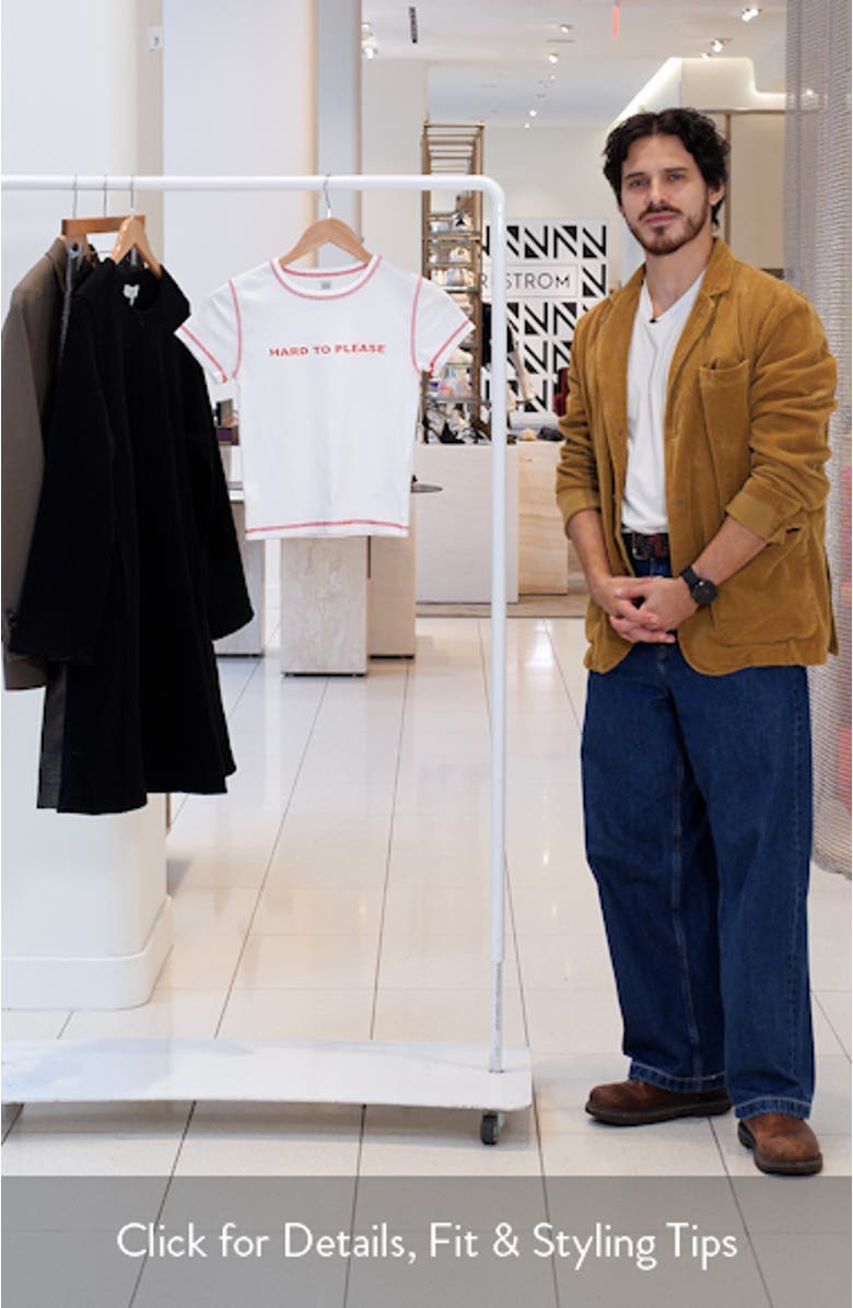 Hard to Please Graphic Baby Tee, sales video thumbnail